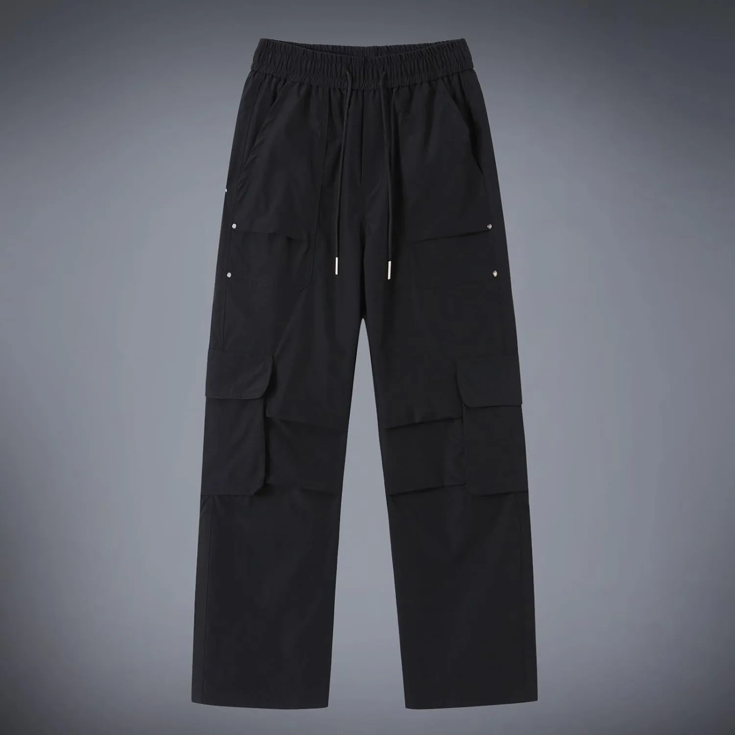 Cargo Pants Men Outdoor Stretch Overalls with Large Pockets Loose Soft Pants Rainproof Mens Big and Tall Cargo Pants