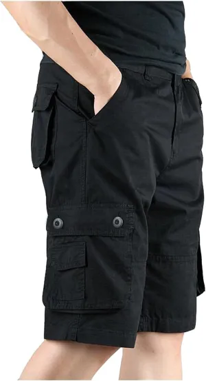 Cargo Shorts for Men Zipper Fly Relaxed Straight Leg Lightweight Work Shorts Casual 2025 Summer Tactical Pants