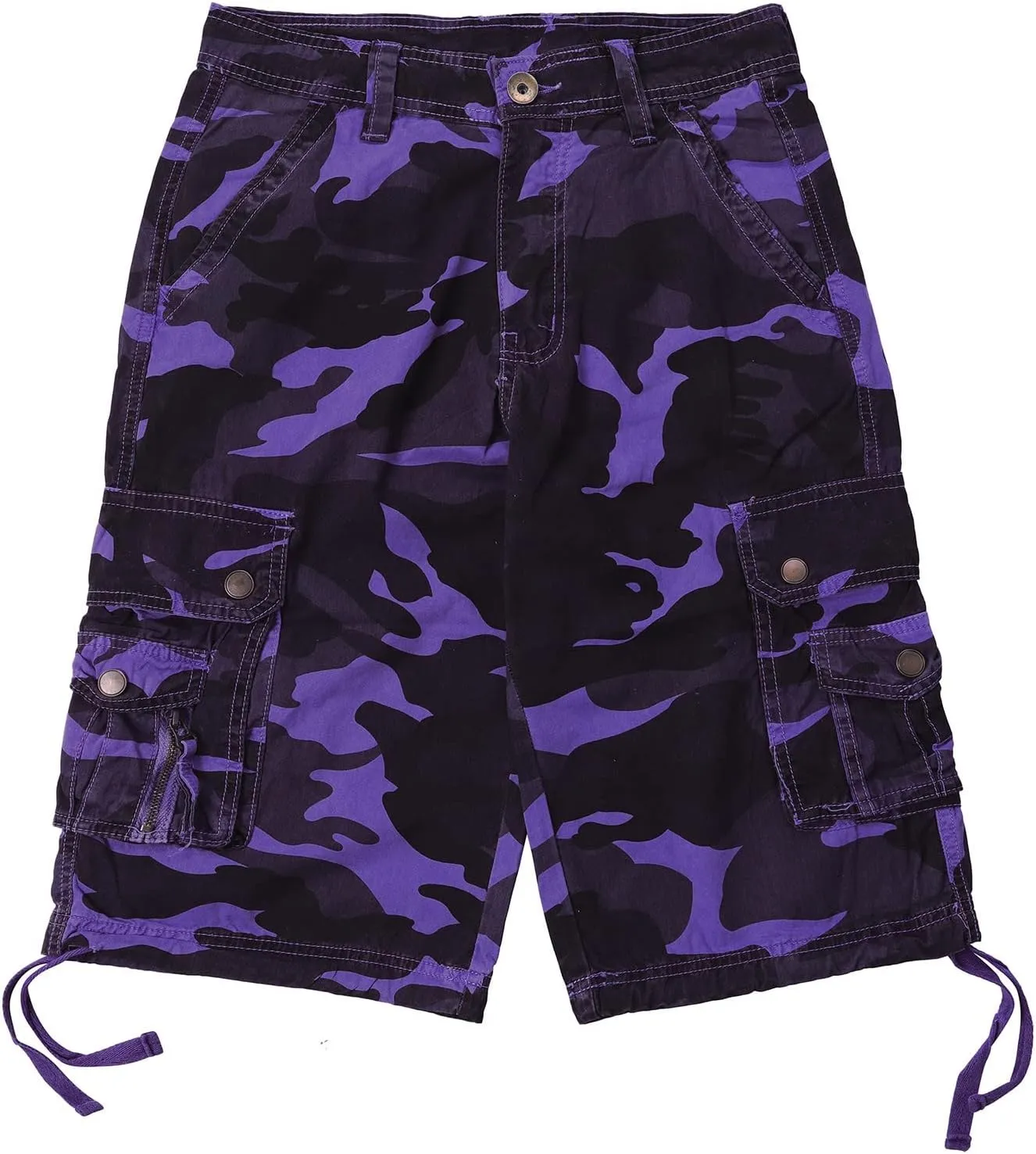 Cargo Shorts for Mens Casual Cotton Drawstring Classic Cargo Stretch Short with Pockets Men Pants