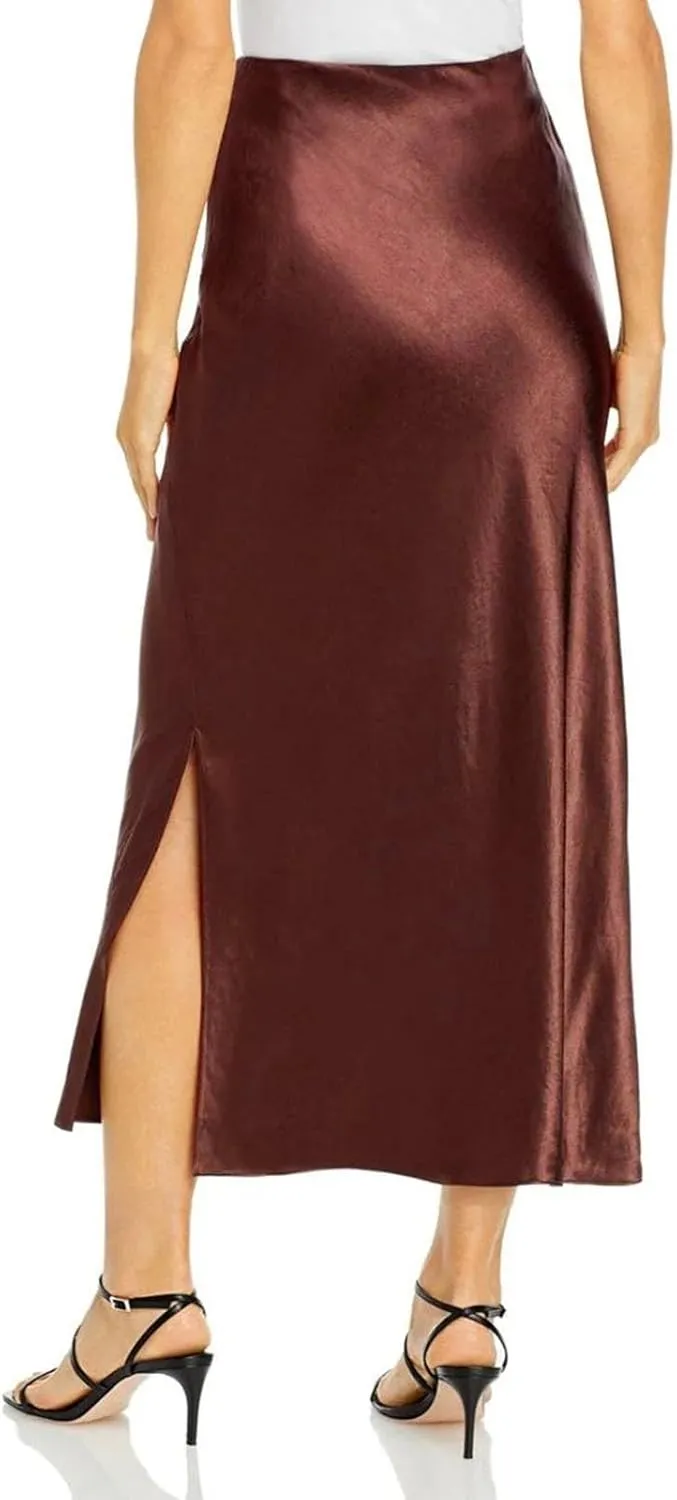 Casual Skirts for Women Womens High Waist Skirt Solid Satin Dress Elastic Waist Elegant Skirt Sweater