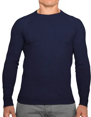 CC Perfect Slim Fit Crewneck Sweaters for Men | Lightweight Breathable Mens Sweater | Soft Fitted Pullover for Men