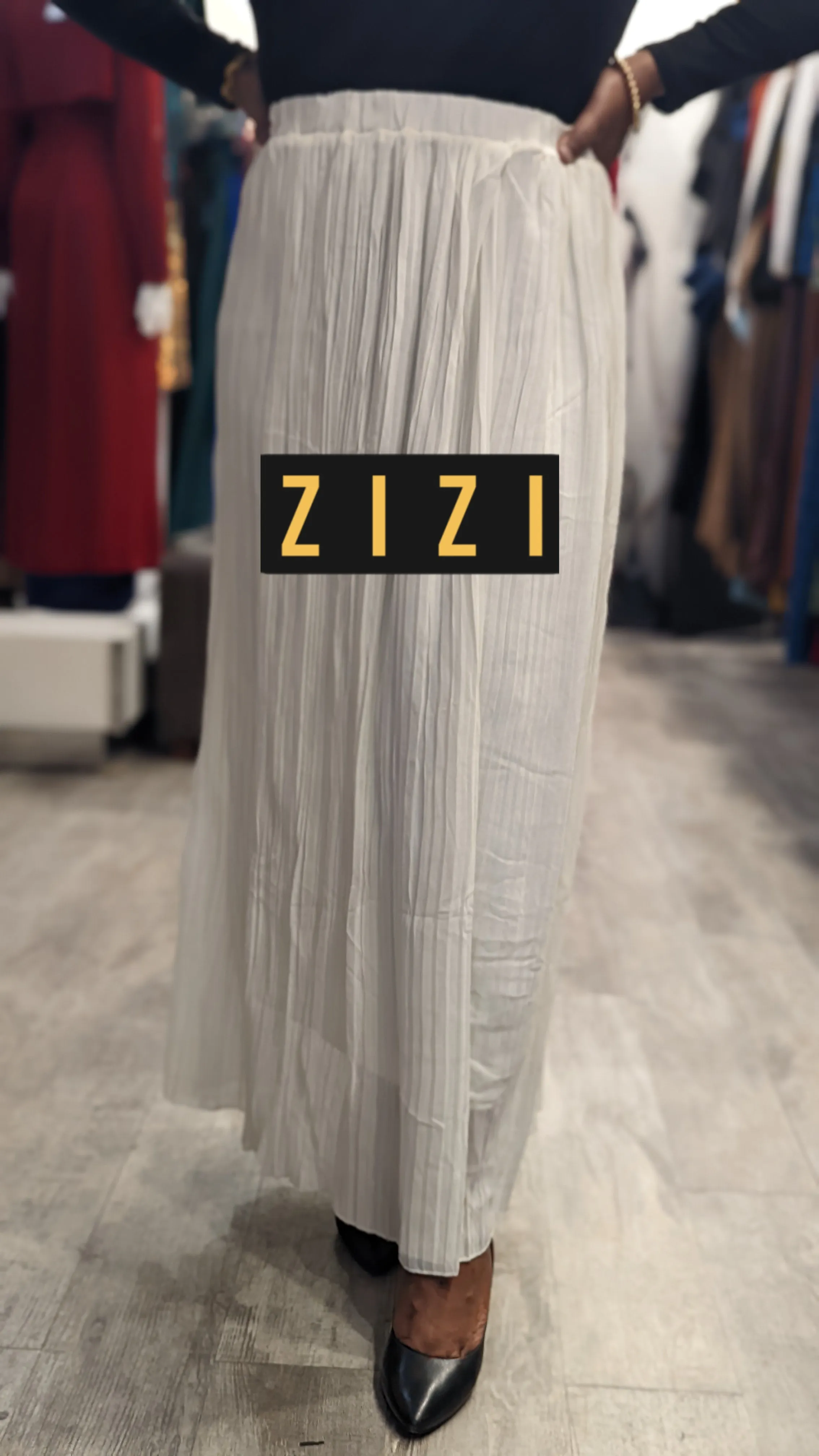 Chiffon Pleated Skirt