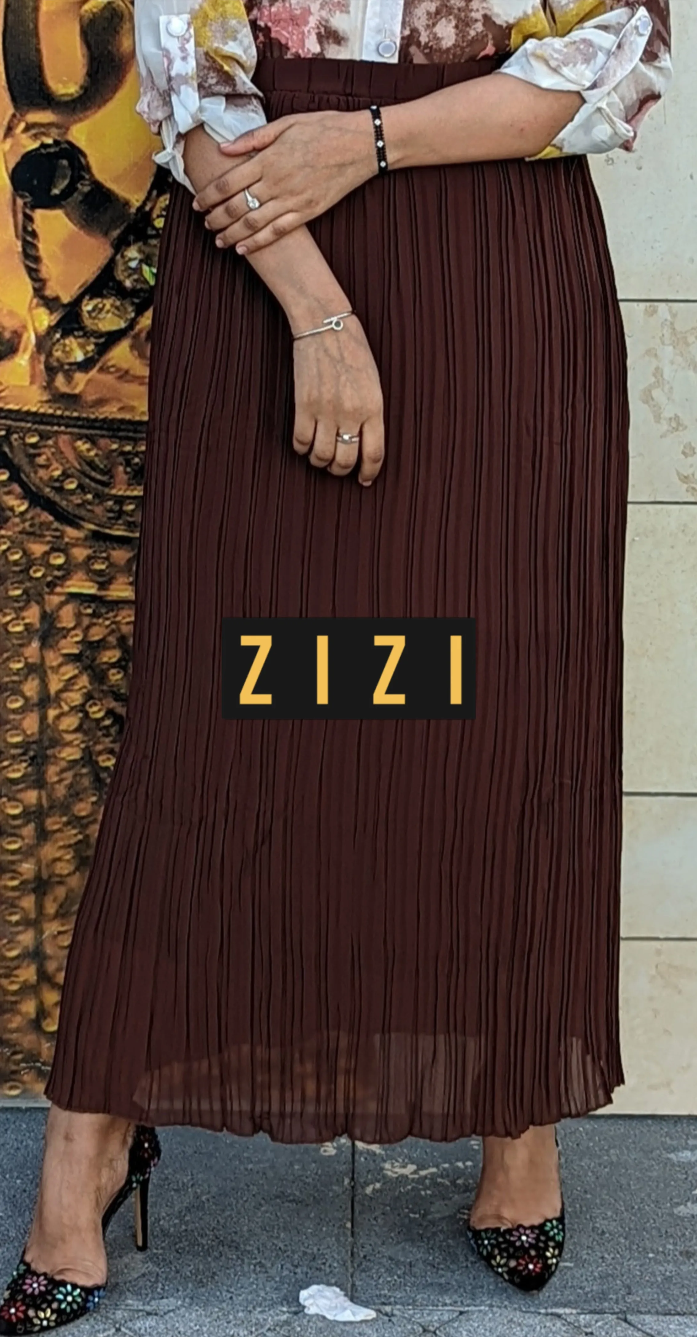Chiffon Pleated Skirt