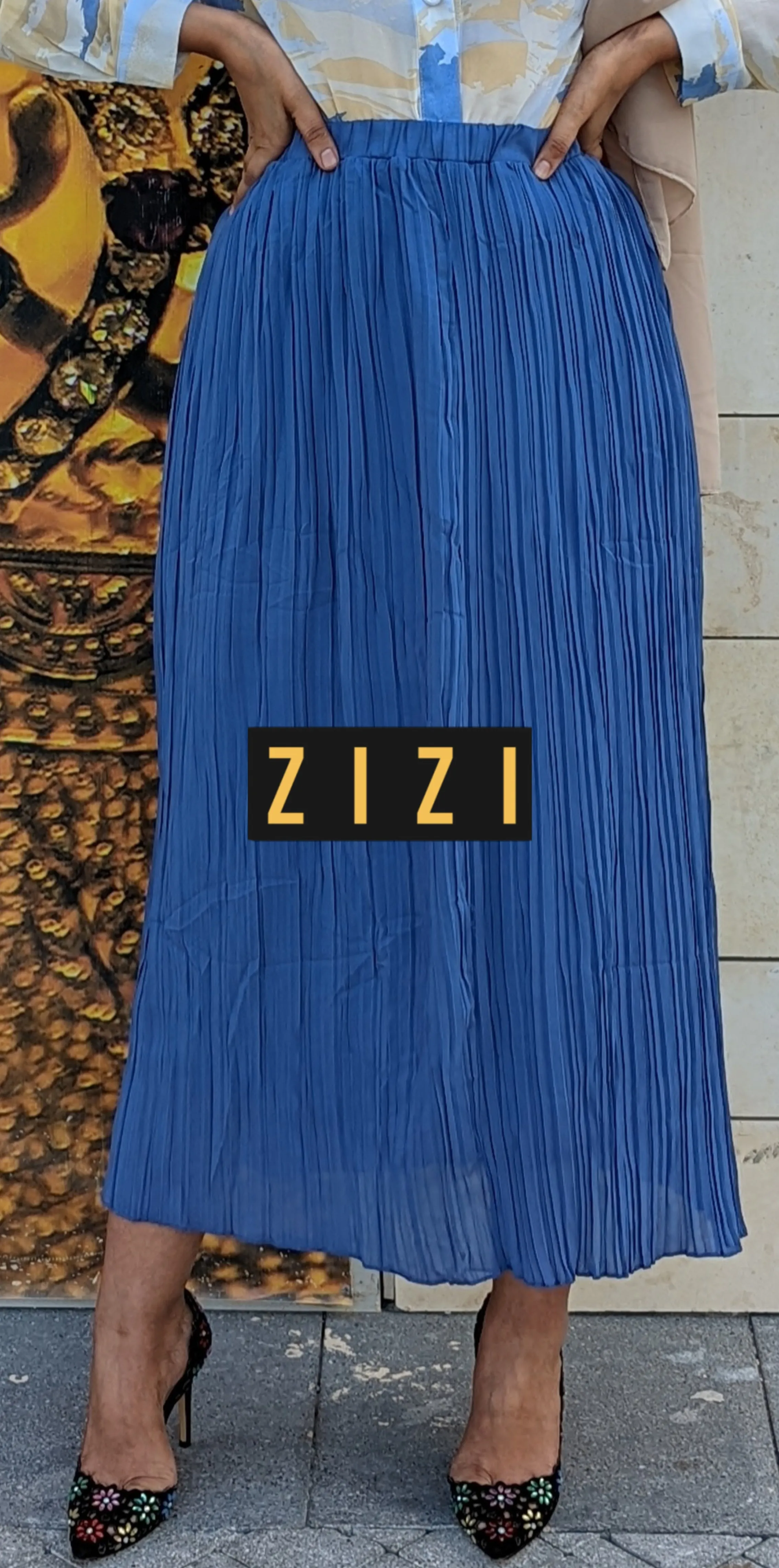 Chiffon Pleated Skirt