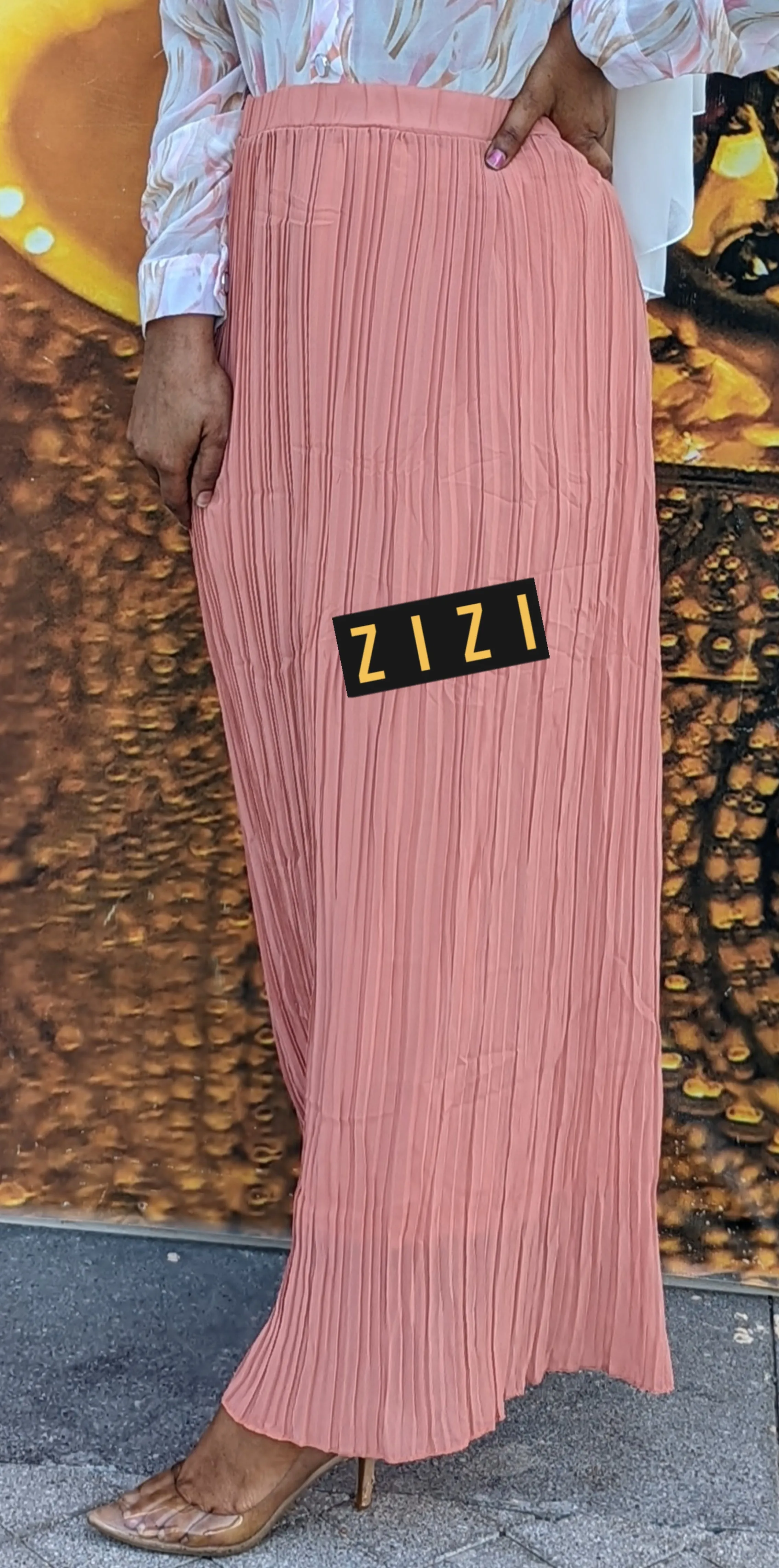 Chiffon Pleated Skirt