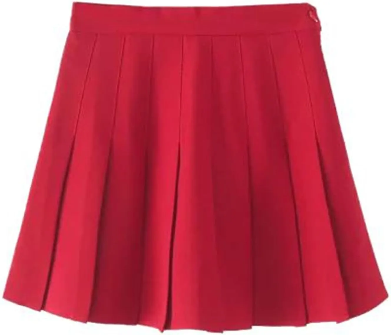 CHONG FENG XIA Women's Slim Fit High-Waisted Woolen A-Line Pleated Skirt, Fall and Winter