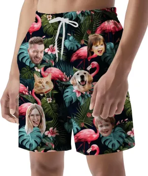 Custom Swim Trunks with Face ?C Funny Swim Trunks for Men, Personalized Board Shorts, Custom Swimwear, Unique Summer Outfit