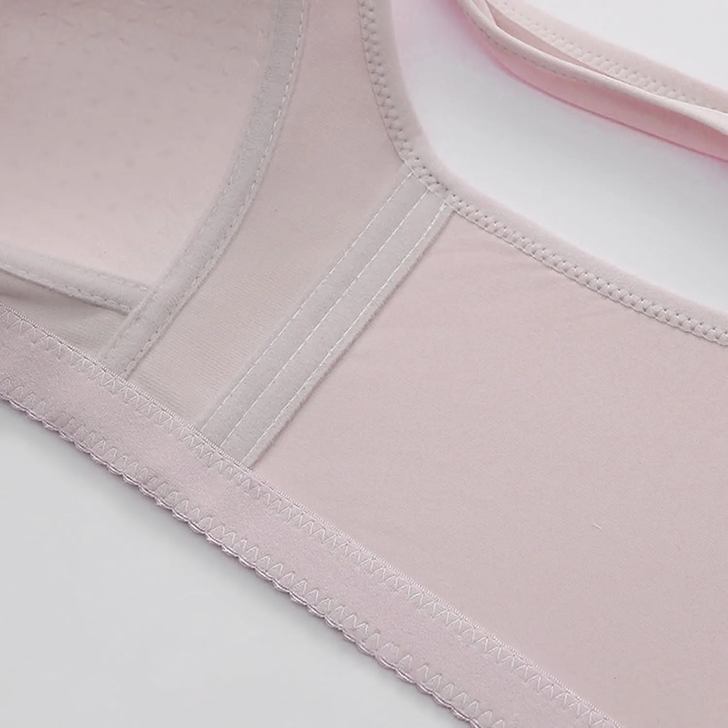 Daisy Bra for Seniors,No Underwire Comfortable Front Snap Closure Sleep Bras,Light Thin Breathable Simple Everyday Bra