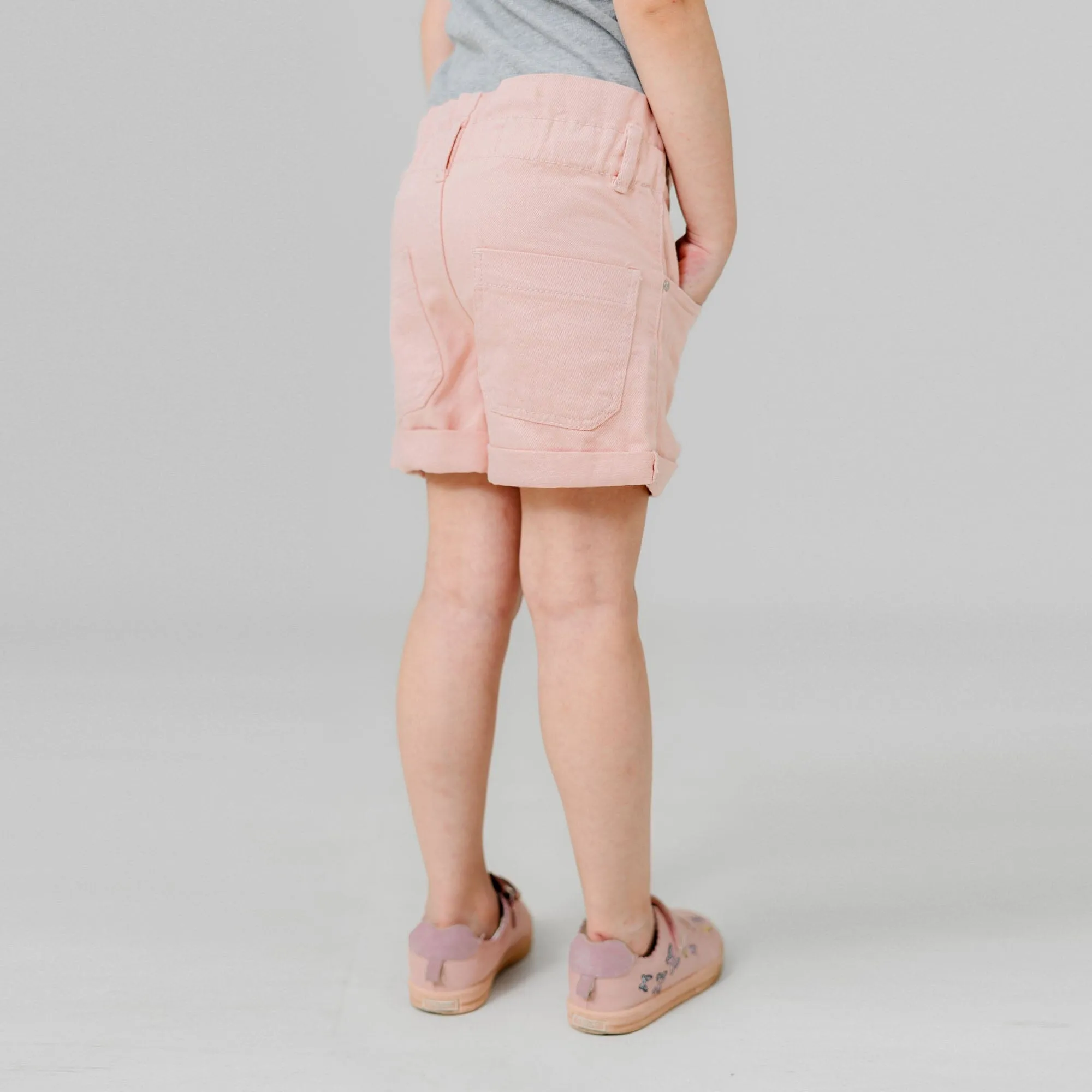 D&Co Girl's Comfortable Elasticated Denim Shorts