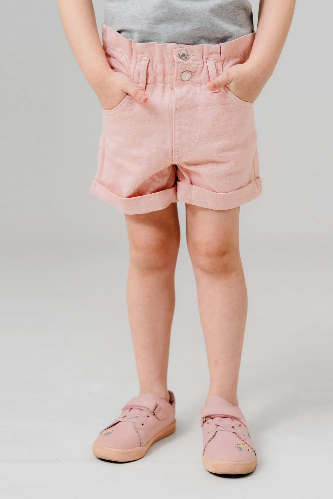 D&Co Girl's Comfortable Elasticated Denim Shorts