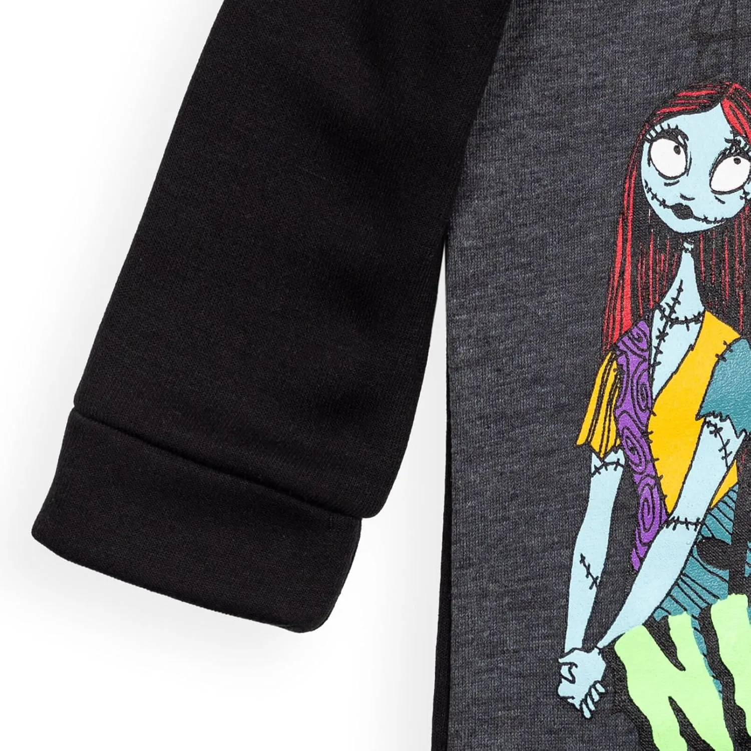 Disney Nightmare Before Christmas Jack Skellington Oogie Boogie Sally Fleece Quarter Zip Hoodie Toddler to Little Kid