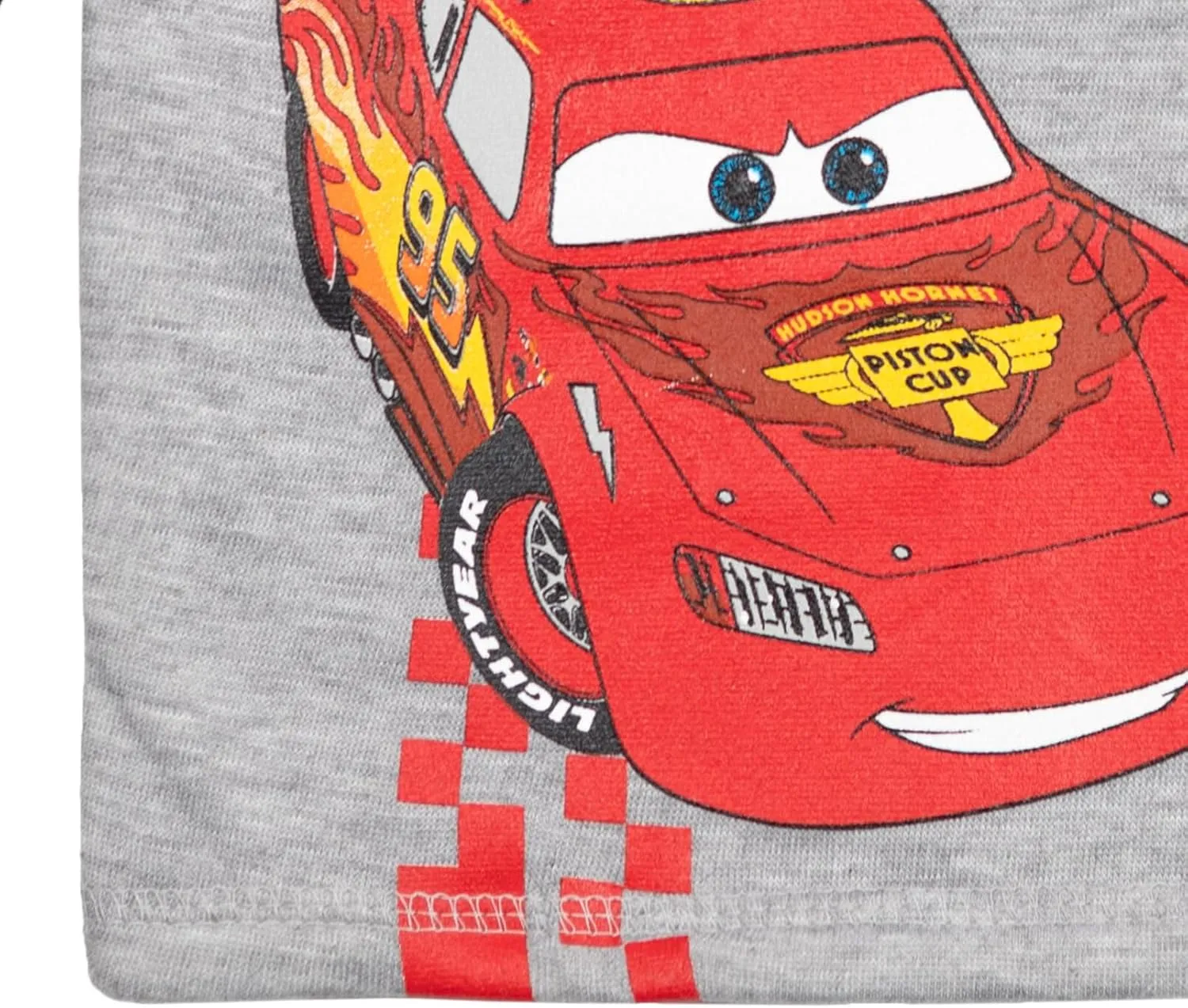 Disney Pixar Cars Lightning McQueen Fleece Half Zip Pullover Hoodie Toddler to Big Kid