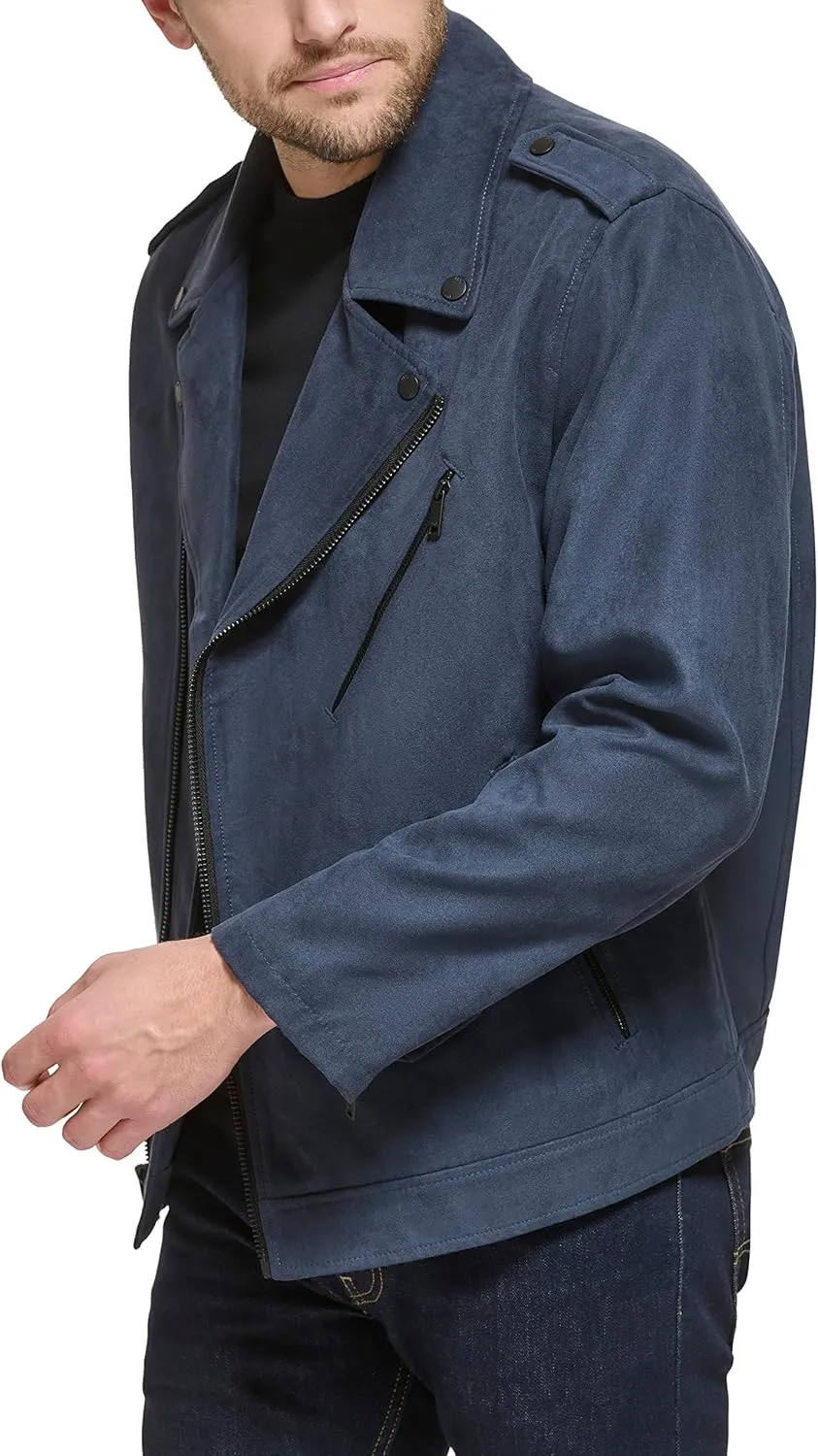 DKNY Men's Modern Motorcycle Jacket