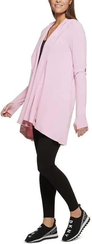 DKNY Women's Hoodie Soft Jersey Cardigan