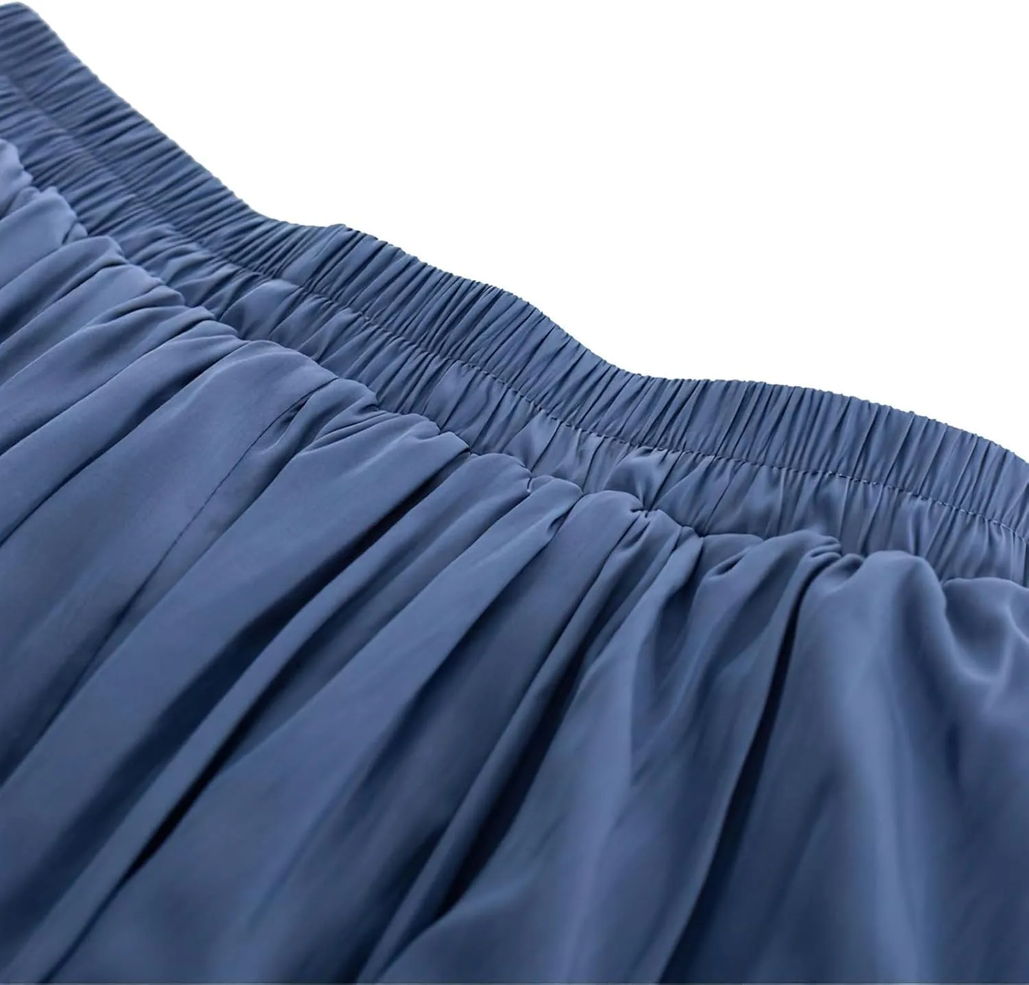 Double Layered Long Skirt for Women Trendy Asymmetrical Ruffle A Line Skirts Vintage High Waisted Long Skirt