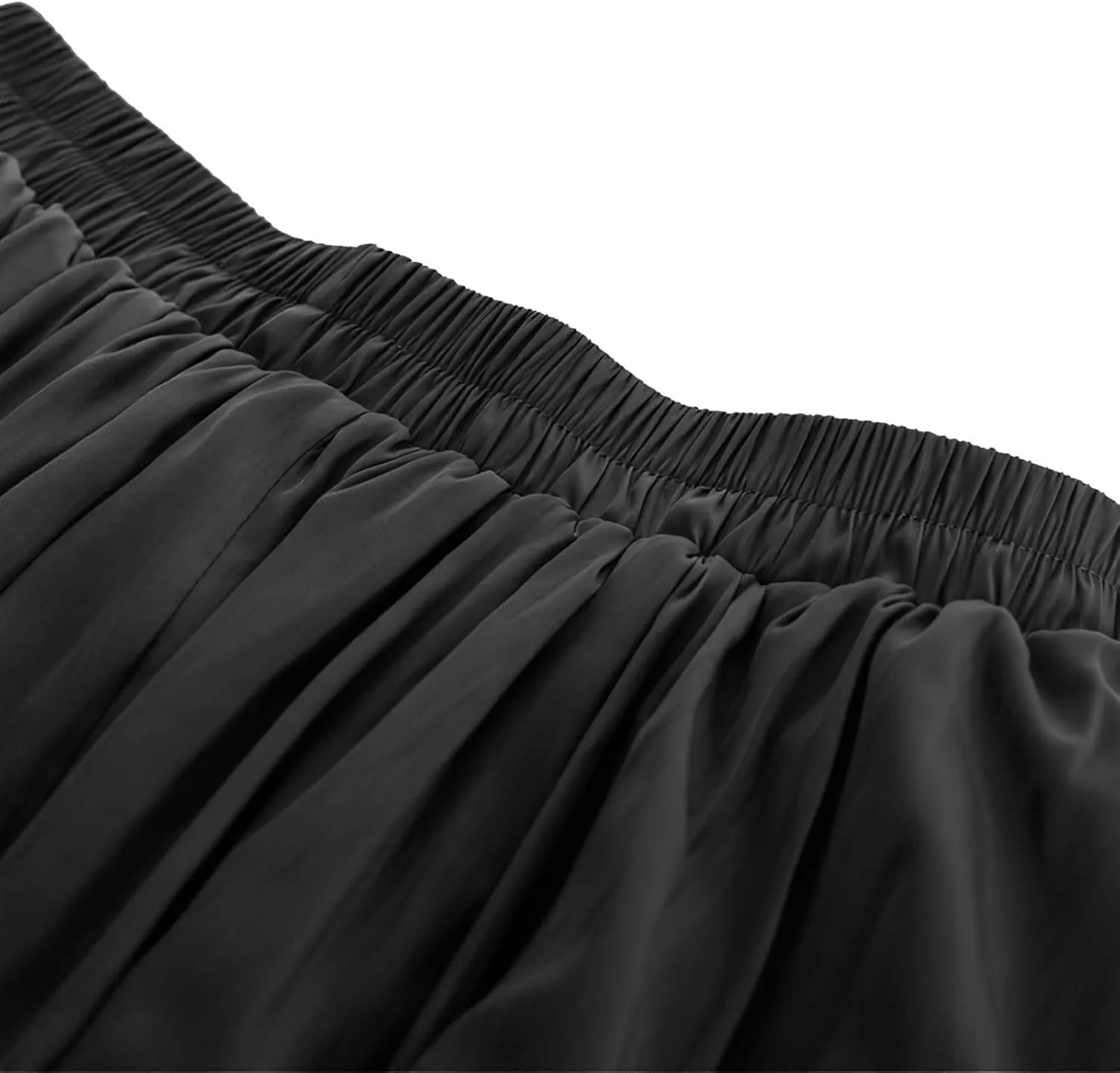 Double Layered Long Skirt for Women Trendy Asymmetrical Ruffle A Line Skirts Vintage High Waisted Long Skirt