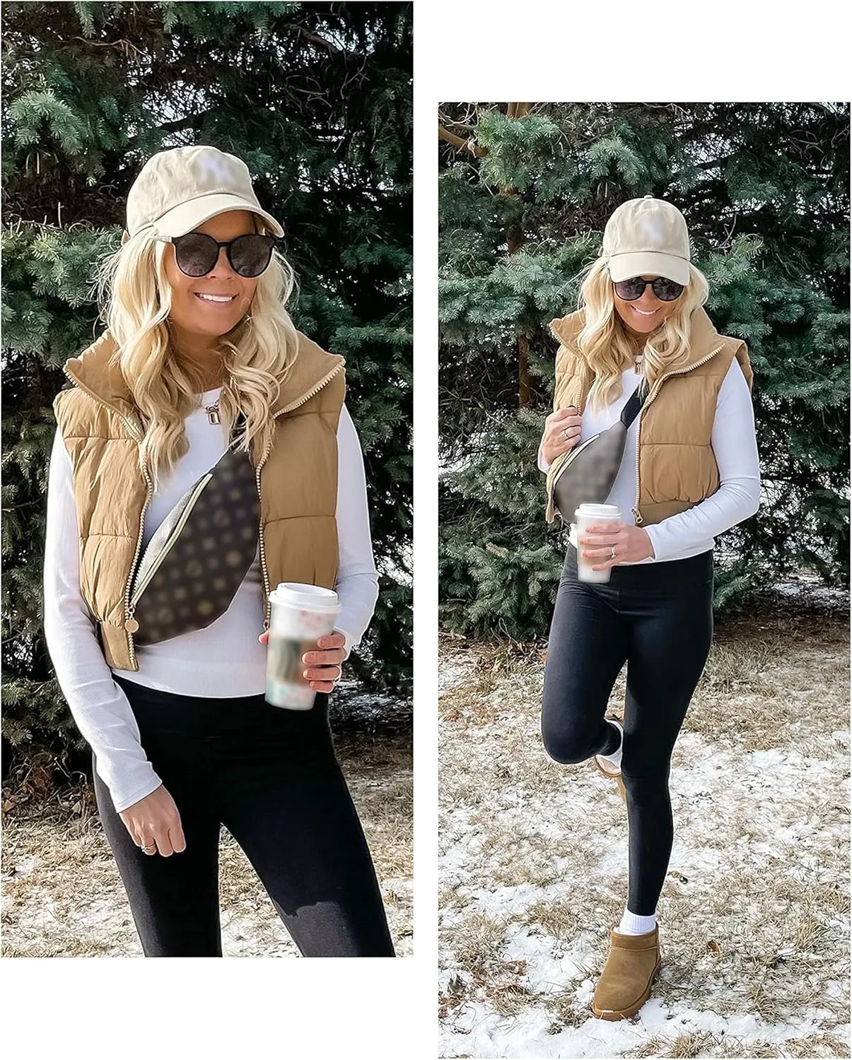 Dqbeng Cropped Puffer Vest Women Zip Up Stand Collar Sleeveless Outerwear Padded Crop Puffy Vests