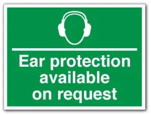 Ear protection available on request