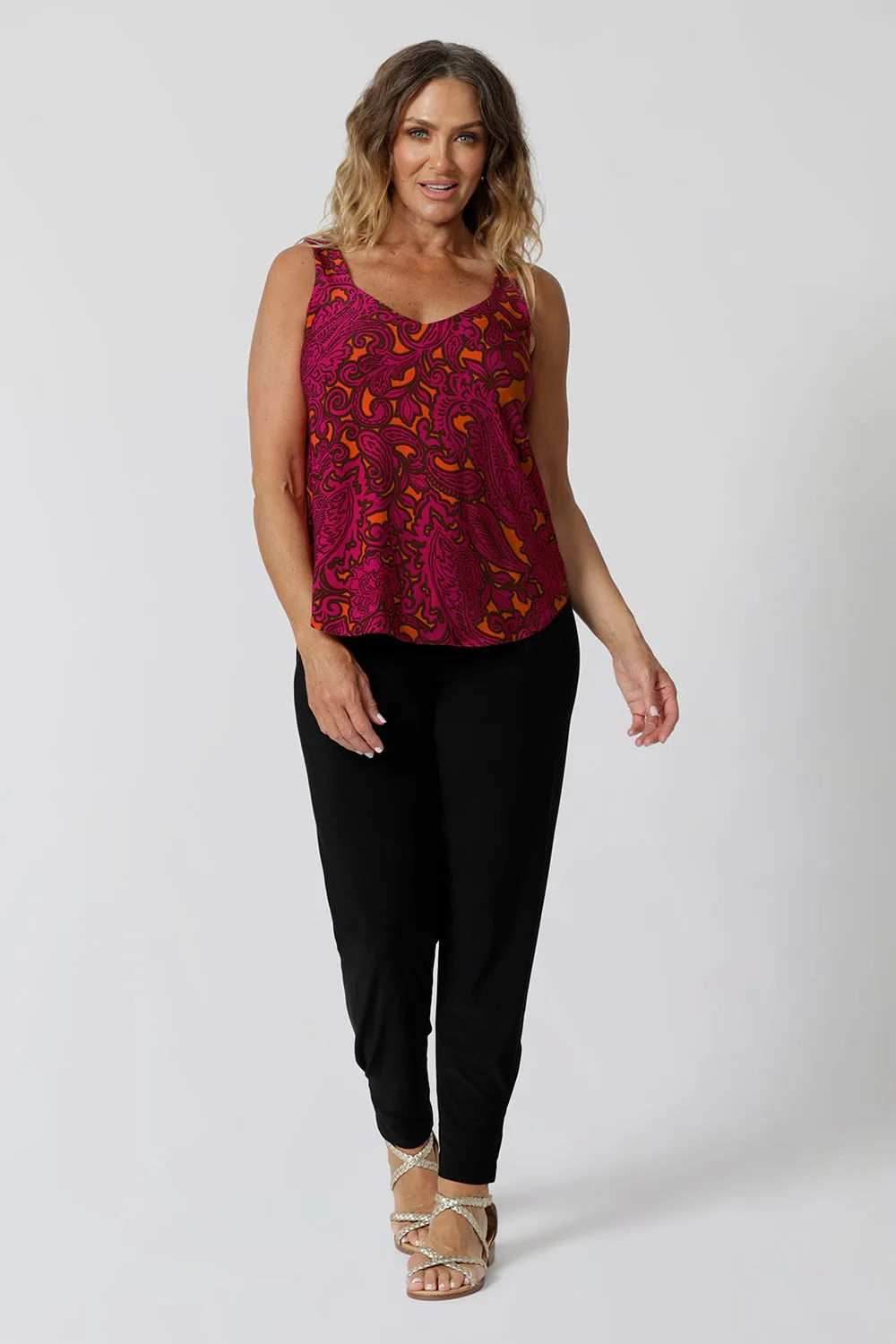 Eddy Cami in Bold Paisley