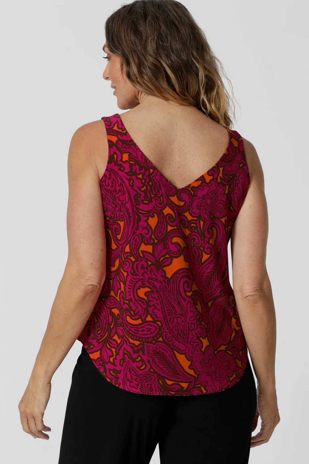 Eddy Cami in Bold Paisley