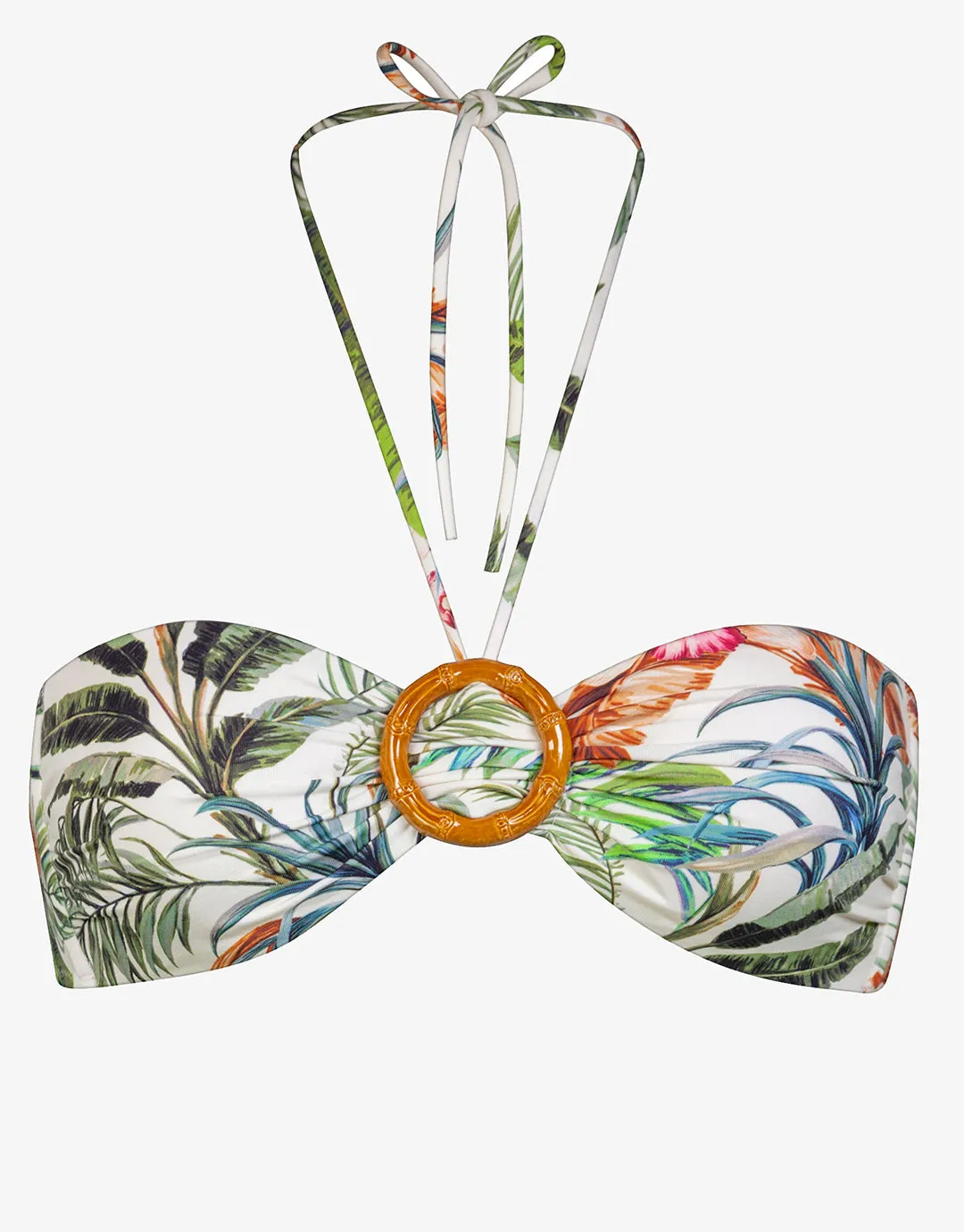 Exotic Dive Bandeau Bikini Top - Retro Tropics