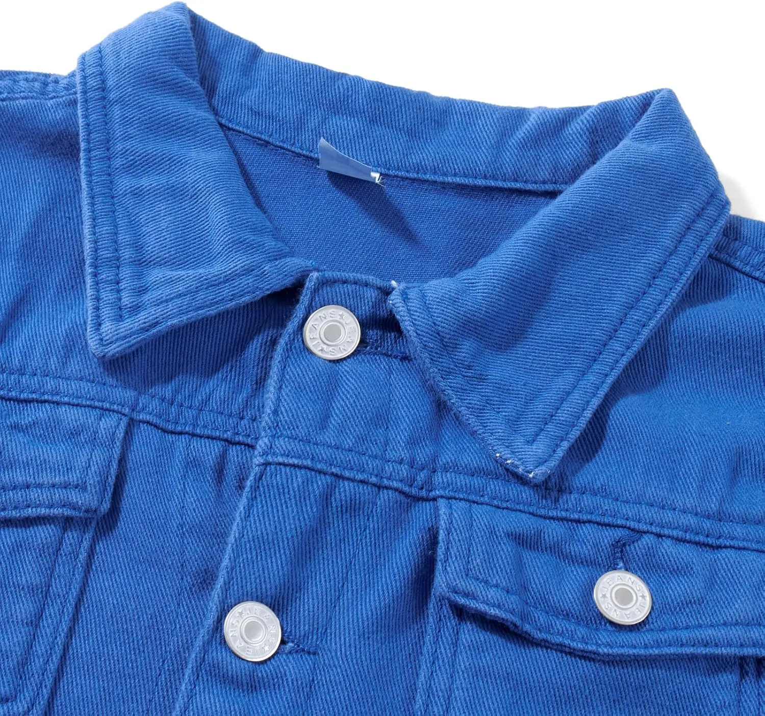 Fanvereka Jean Jackets for Women Fashion Casual Denim Jacket Long Sleeve Button Down Chest Pocket Coat