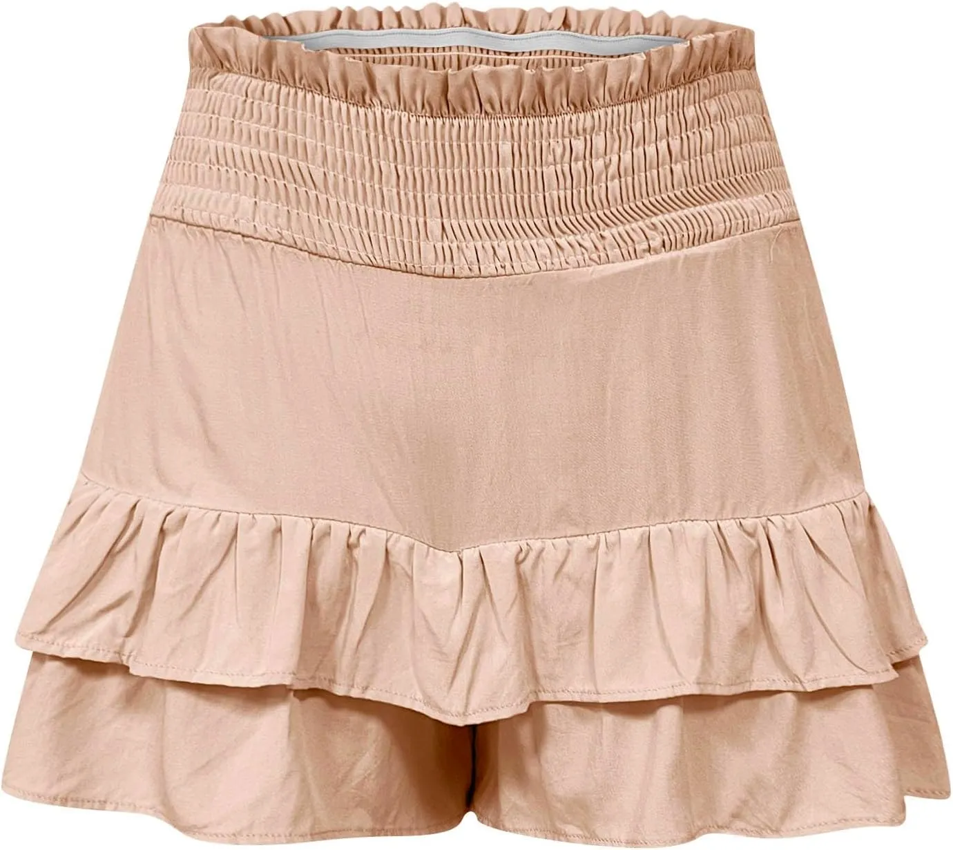 Flowy Shorts for Women Casual Boho Ruffle Tiered Skorts Summer 2025 High Waist Y2K Mini Skirts Golf Tennis Shorts