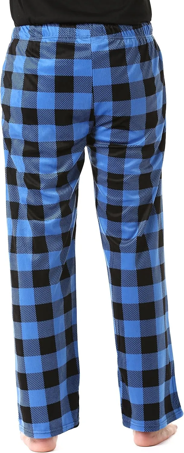 #followme Ultra Soft Fleece Men's Plaid Pajama Pants with Pockets