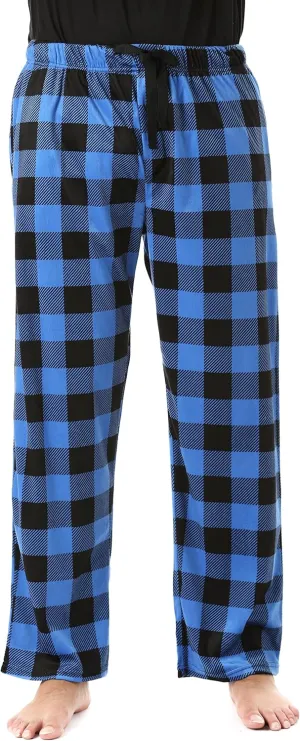#followme Ultra Soft Fleece Men's Plaid Pajama Pants with Pockets