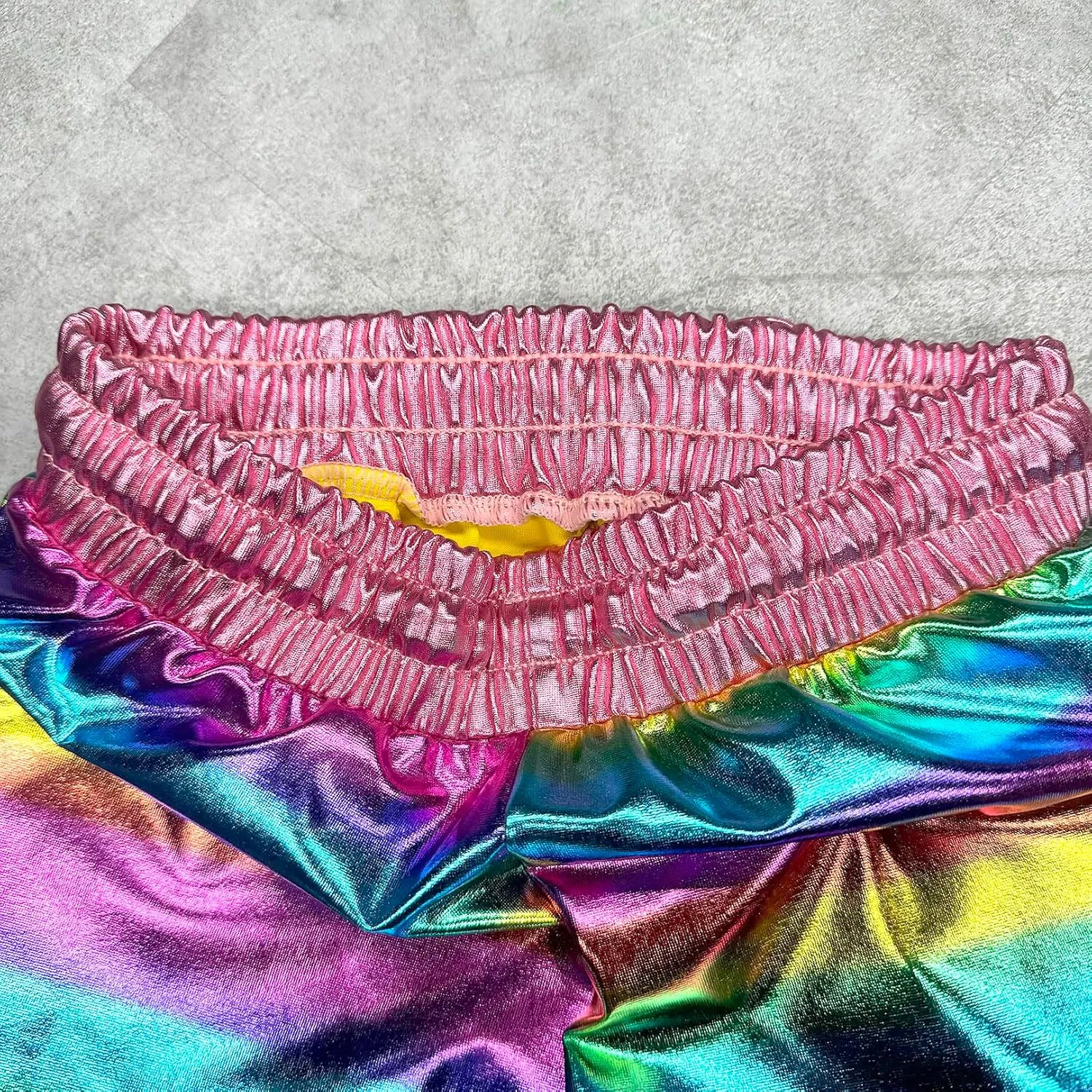 Girls Metallic Shorts Sparkle Hot Pants Shiny Dance Outfits Atletic Short Pants