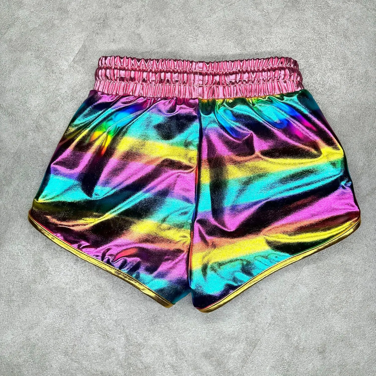 Girls Metallic Shorts Sparkle Hot Pants Shiny Dance Outfits Atletic Short Pants