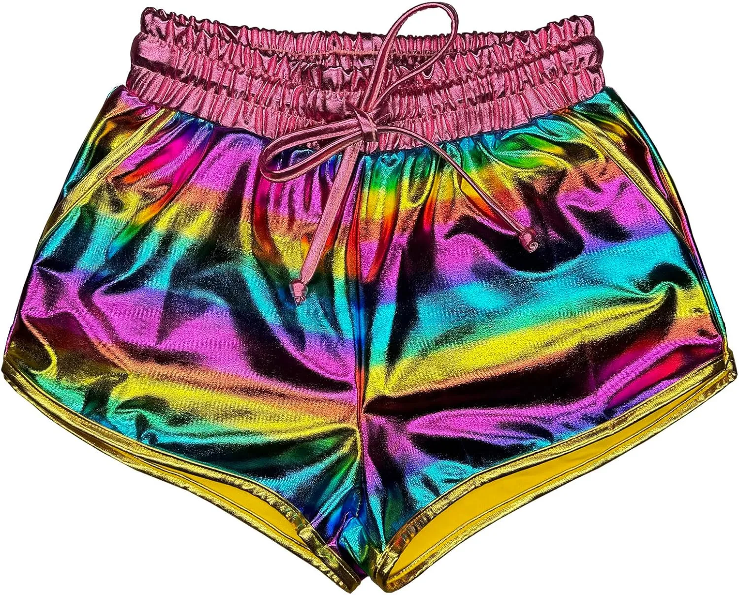 Girls Metallic Shorts Sparkle Hot Pants Shiny Dance Outfits Atletic Short Pants