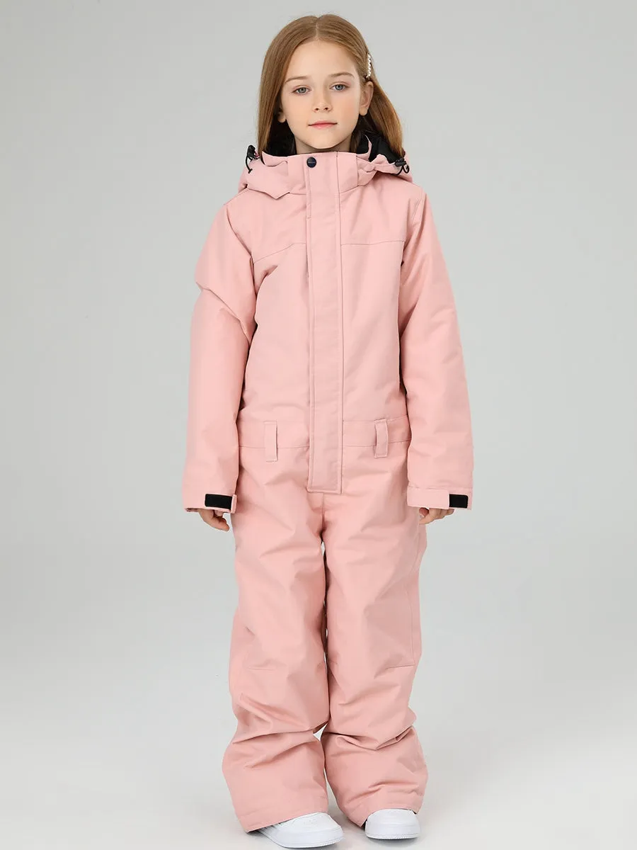 Girls One piece snowsuits Waterproof