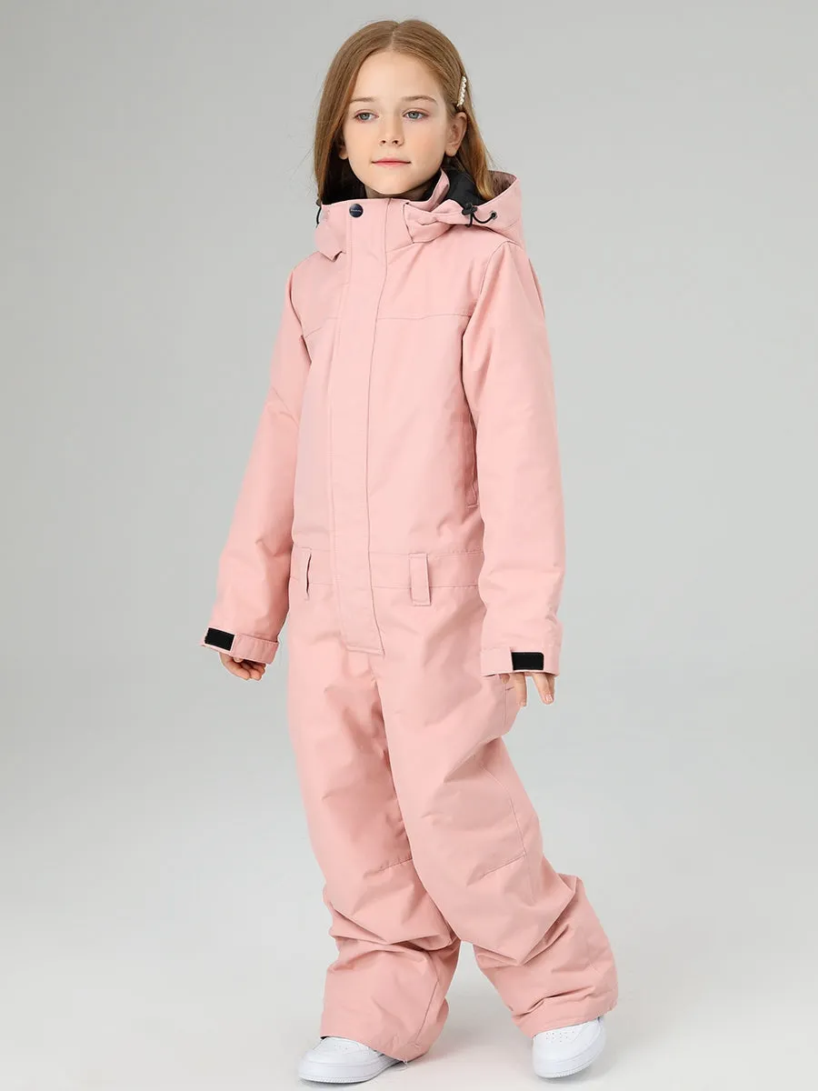 Girls One piece snowsuits Waterproof