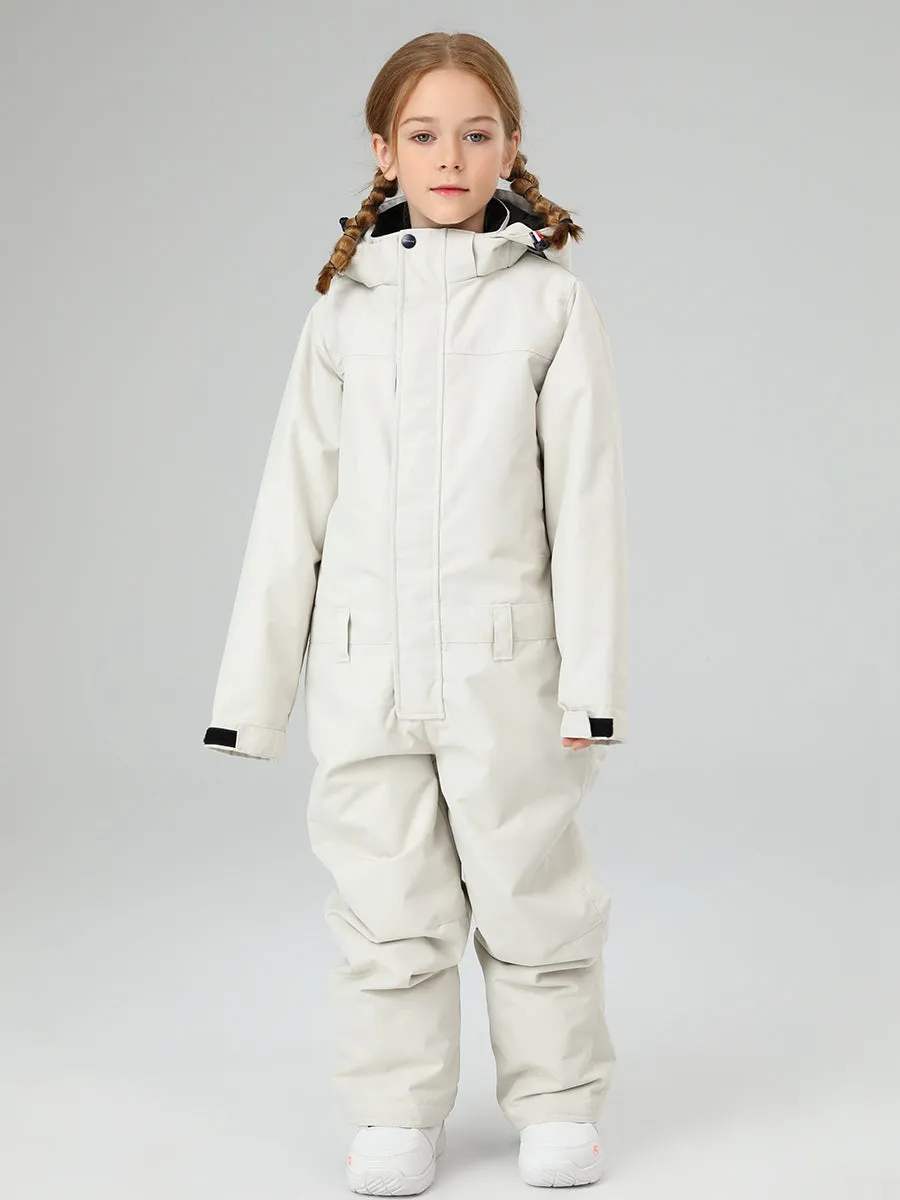 Girls One piece snowsuits Waterproof