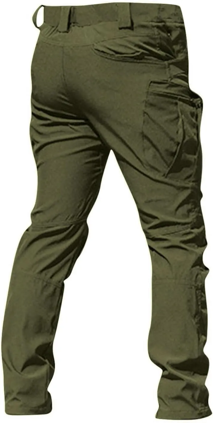 GOFULY Men's Cargo Pants Big and Tall Casual Stretch Hiking Pants Relaxed Fit Multi Pockets Work Pants Tactical Trousers