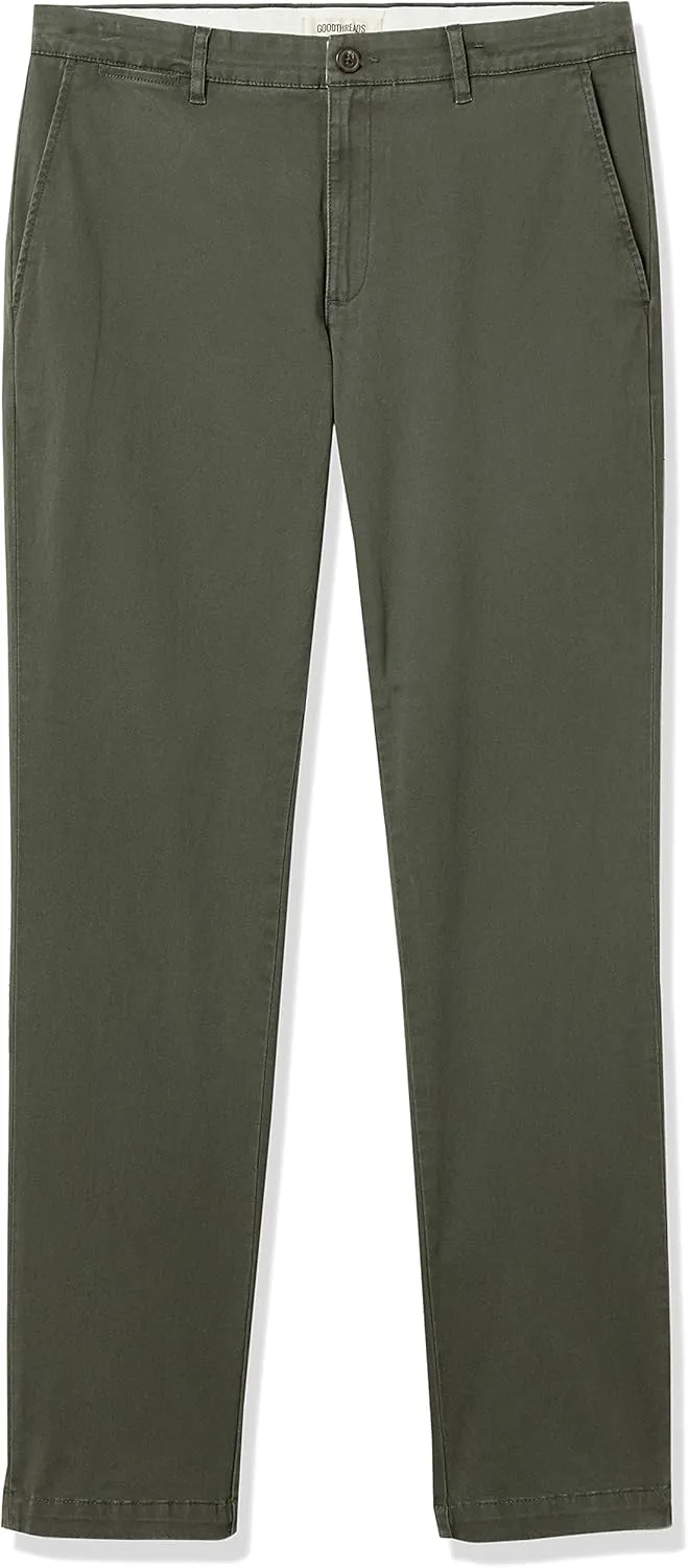 Goodthreads Men's Slim-Fit Washed Comfort Stretch Chino Pant
