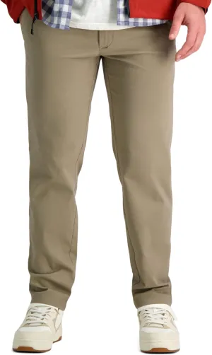 Haggar Men's Life Khaki Comfort Flat Front Slim Fit Chino Pant
