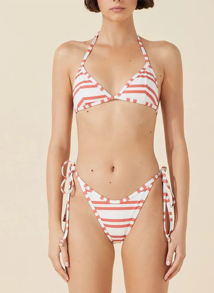 Halter Triangle Top & Curve Tie Bottom