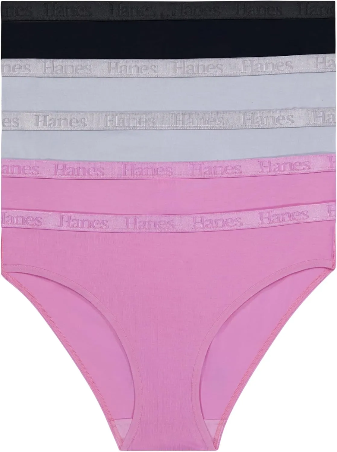 Hanes Women's Originals Ultra Supersoft Bikini Underwear, 5-Pack, Viscose From Bamboo Bikini