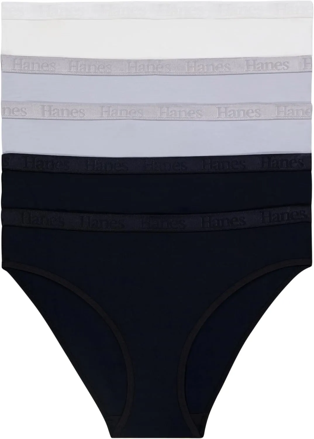 Hanes Women's Originals Ultra Supersoft Bikini Underwear, 5-Pack, Viscose From Bamboo Bikini