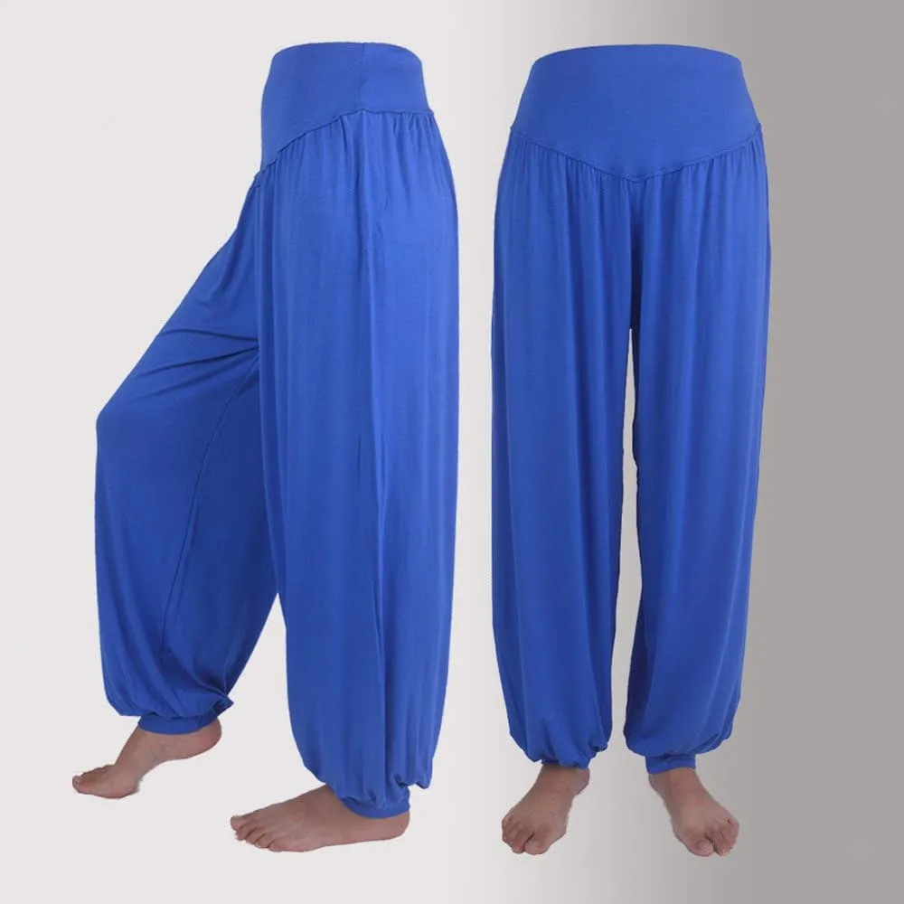 Harem Pants Women Modal Cotton Soft Yoga Pants for Sports Dance,Boho Plus Size Beach Pants Summer Baggy Joggers