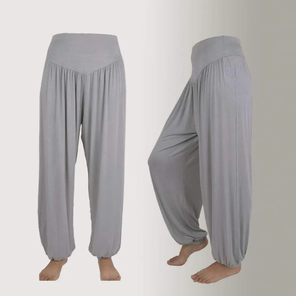 Harem Pants Women Modal Cotton Soft Yoga Pants for Sports Dance,Boho Plus Size Beach Pants Summer Baggy Joggers