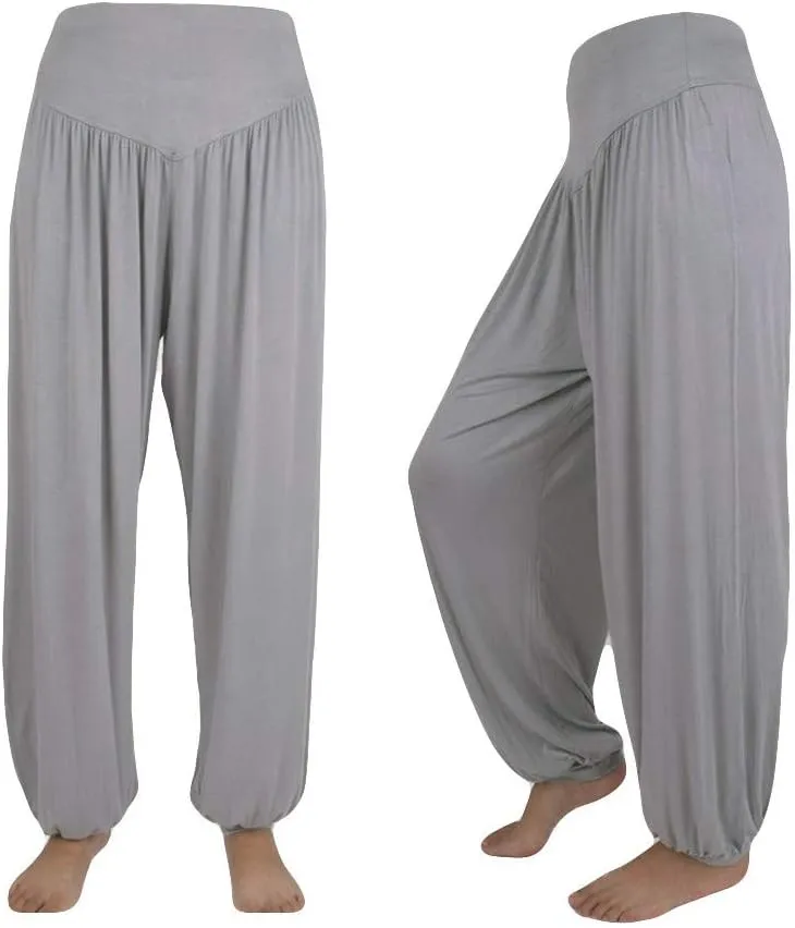 Harem Pants Women Modal Cotton Soft Yoga Pants for Sports Dance,Boho Plus Size Beach Pants Summer Baggy Joggers