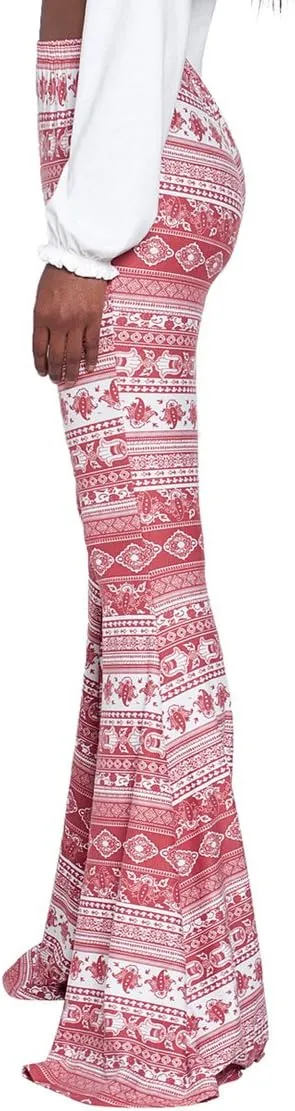 Herose Tall Ladies Soft Flared Leggings Pants Floor Length S-2XL