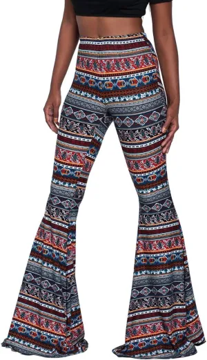 Herose Tall Ladies Soft Flared Leggings Pants Floor Length S-2XL