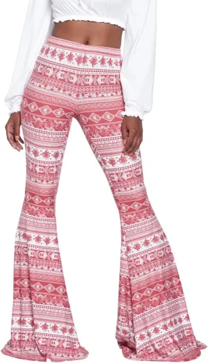Herose Tall Ladies Soft Flared Leggings Pants Floor Length S-2XL