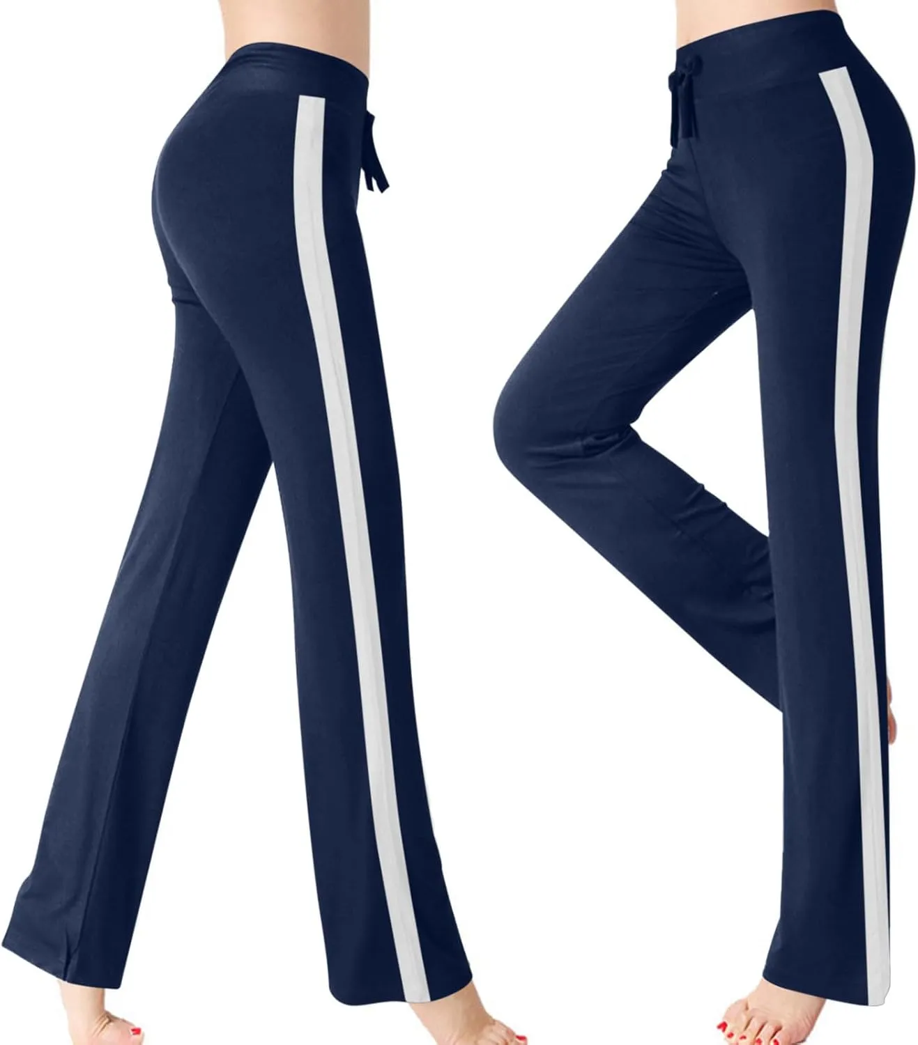 High Cut Track Athletic Trousers Pants for Women Summer Fall Rayon Loose Fit Trousers Pants Women 2025