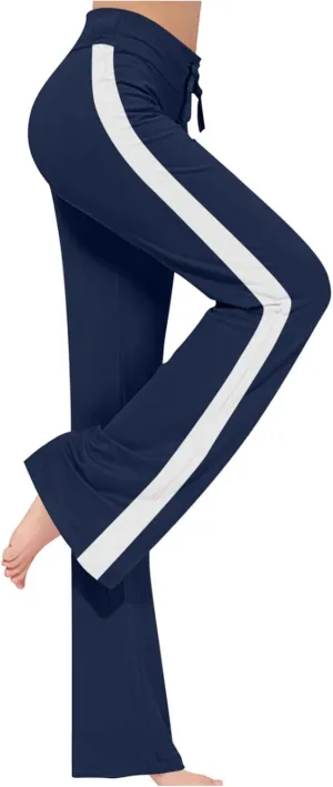 High Cut Track Athletic Trousers Pants for Women Summer Fall Rayon Loose Fit Trousers Pants Women 2025