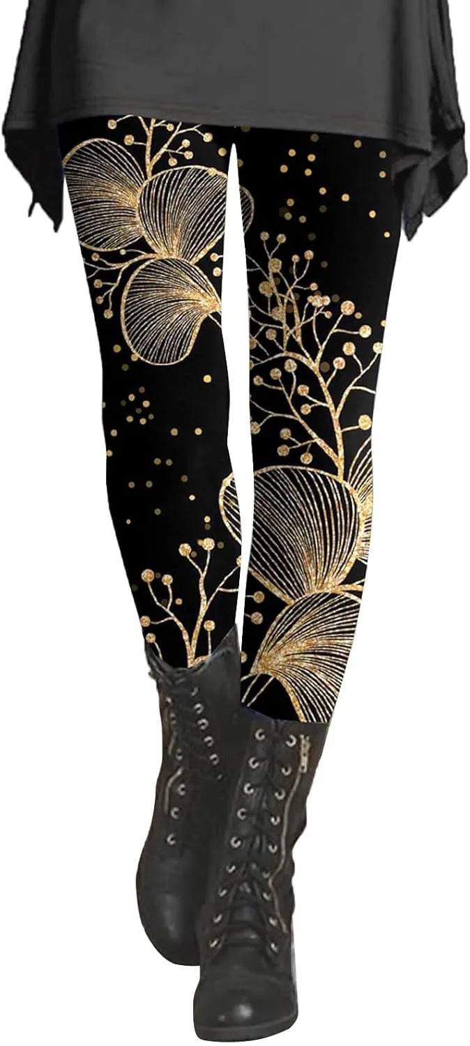 High Waist Workout Leggings Yoga Pants for Women Full Length Workout Tights Leggings High Waist Soft Sports Trousers